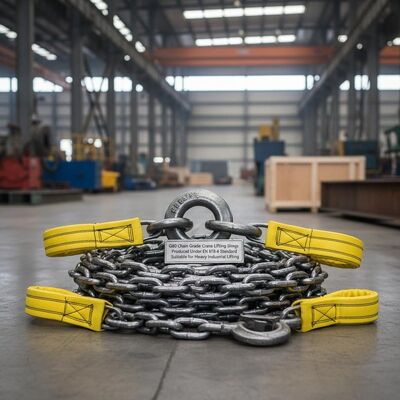 G80 Chain Grade Crane Lifting Slings Produced Under EN 818-4 Standard Suitable for Heavy Industrial Lifting Requirements