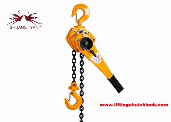 رافعة سلسلة يدوية بسرعة الرفع مع خطافات علوية وسفلية ولون سلسلة مصقول